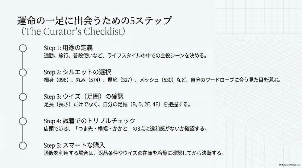 自分に合うニューバランスを選ぶ5ステップ