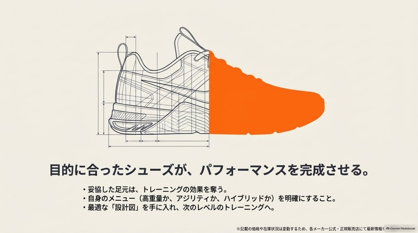 ジムシューズ選びのまとめ